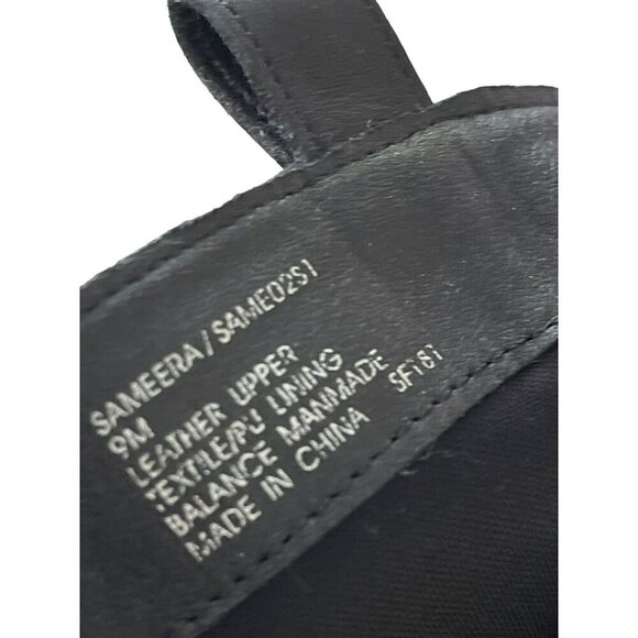 Steve Madden Sameera Black Leather Combat Lug Boots Gold Buckle Sz 9 NEW - Picture 8 of 8